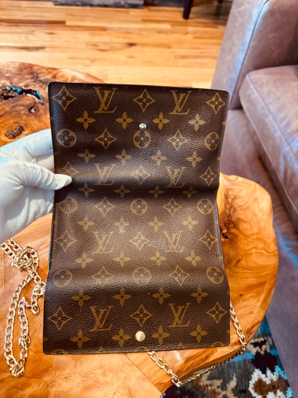 Louis Vuitton, beautiful vintage monogram international long wallet/Crossbody - Picture 14 of 15